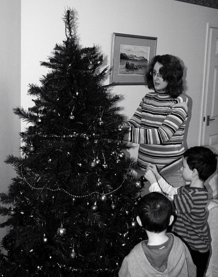 Decorating the Christmas Tree